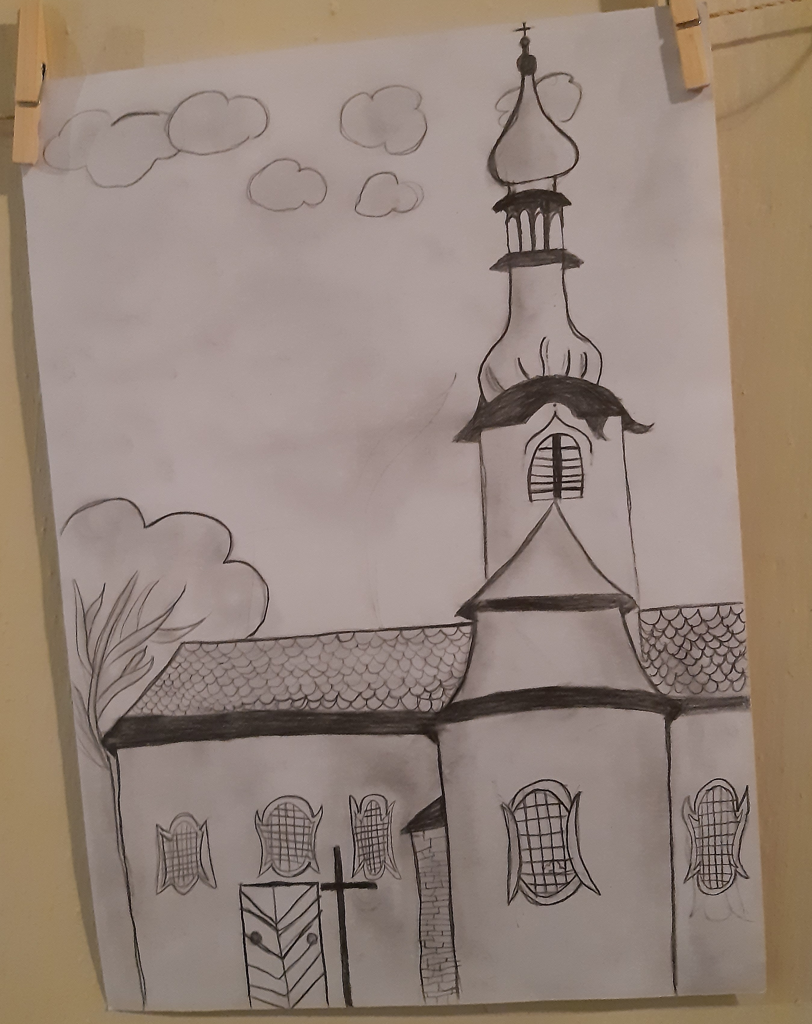 19. Kostel černobíle